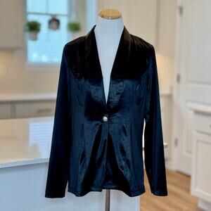 Savanna Jane | Black Satin Blazer
